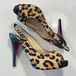 Christian L leopard heels 37